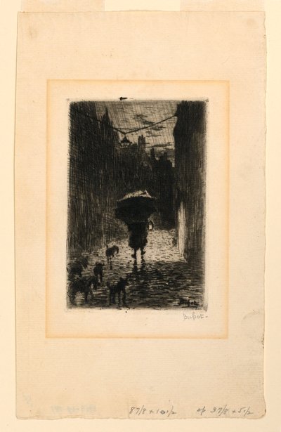 Jour de pluie - Felix Hilaire Buhot