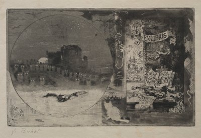 Le château des hiboux, 1887 - Felix Hilaire Buhot