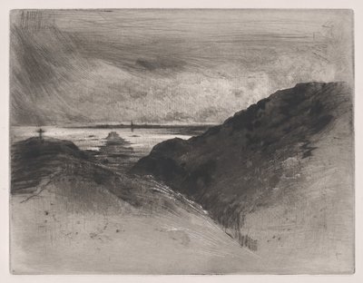 La Falaise - Baie de Saint-Malo, 1889-90 - Felix Hilaire Buhot