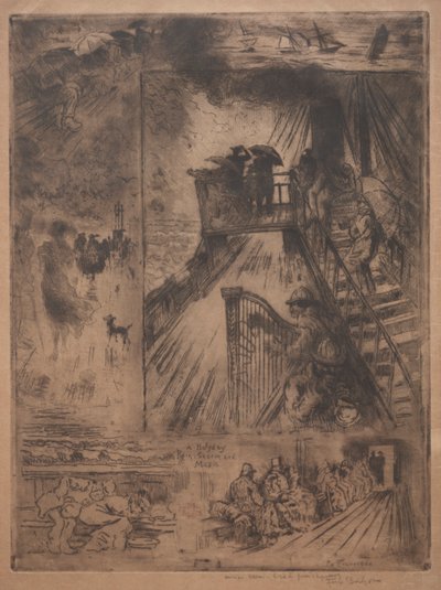 La Traversée - Felix Hilaire Buhot