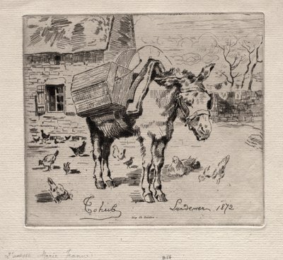 La Mule, Marie-Jeanne - Felix Hilaire Buhot