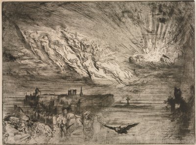 Les Esprits des villes des morts, 1885 - Felix Hilaire Buhot