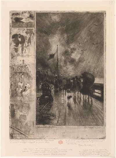 Un Débarquement en Angleterre, 1879 - Felix Hilaire Buhot