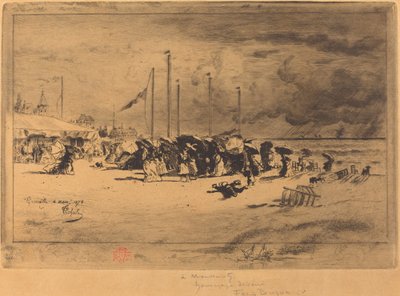 Un grain à Trouville - Felix Hilaire Buhot