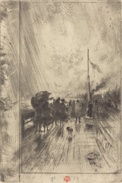 Une jetée en Angleterre, 1879 - Felix Hilaire Buhot