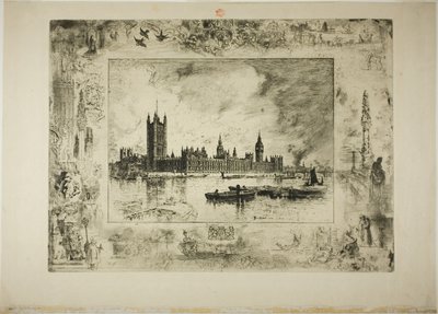 Palais de Westminster - Felix Hilaire Buhot