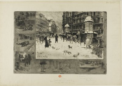 Hiver à Paris - Felix Hilaire Buhot