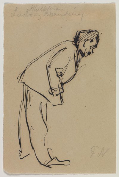 Portrait de Ludvig Brandstrup, penché en avant - Felix Nylund