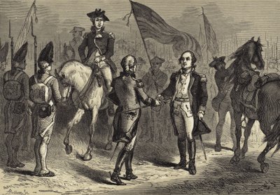 Le général Lincoln recevant l