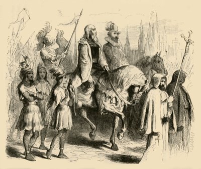 Colomb et son cortège entrant à Barcelone, 1877 - Felix Octavius Carr Darley