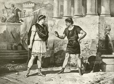 La Comédie des Erreurs. Acte I, Scène II (gravure) - Felix Octavius Carr Darley