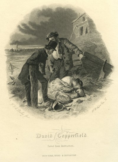 David Copperfield : Sauvé de la destruction, gravé par H.B. Hall et Fils, 1867 - Felix Octavius Carr Darley
