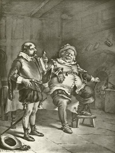 Première partie du roi Henri IV. Acte III, Scène III - Felix Octavius Carr Darley