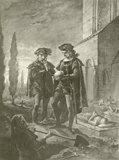 Hamlet. Acte V, Scène I - Felix Octavius Carr Darley
