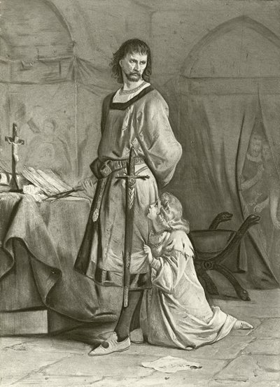 Roi Jean. Acte IV, Scène I (gravure) - Felix Octavius Carr Darley