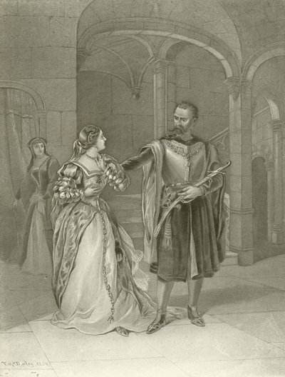 Othello. Acte IV, Scène II - Felix Octavius Carr Darley