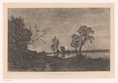 Étang de Grand-Rue (Yonne) Clair de Lune - Felix Oudart