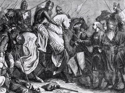 Henri III (1207-72) à la bataille de Lewes, 14 mai 1264 - Felix Philippoteaux