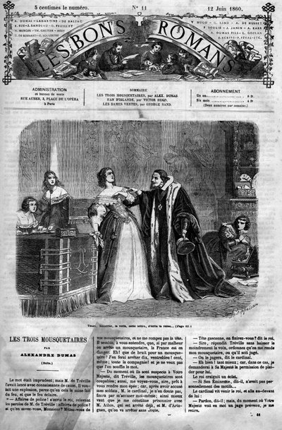 Roman feuilleton : "Les Trois Mousquetaires" d