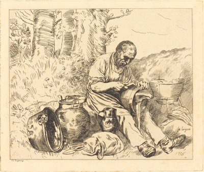 Le rétameur - Felix Régamey after Alphonse Legros