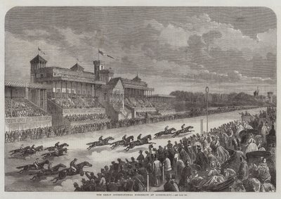 La grande course internationale de chevaux à Longchamp - Felix Thorigny