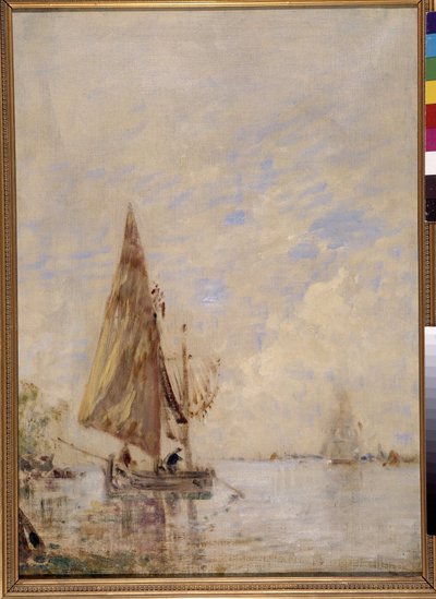 Pêcheurs dans un bateau - Félix Ziem