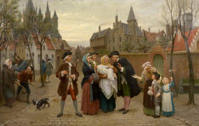 Un baptême en Flandre au XVIIIe siècle - Felix de Vigne