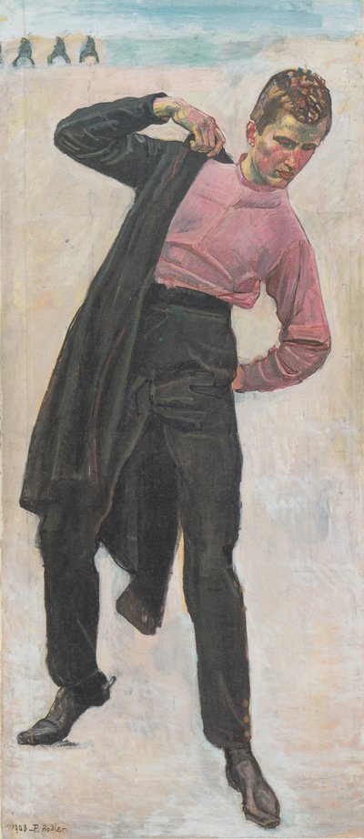 Encadré Ferdinand Hodler Genève Rédemption - Reproduction Magazine Jeunesse 1908