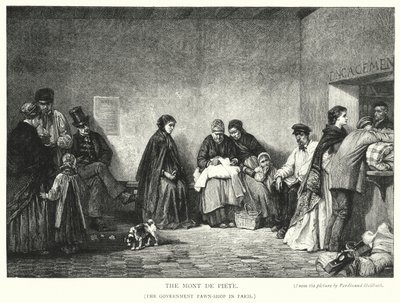 Le Mont de Piété, le prêteur sur gages du gouvernement à Paris - Ferdinand (after) Heilbuth