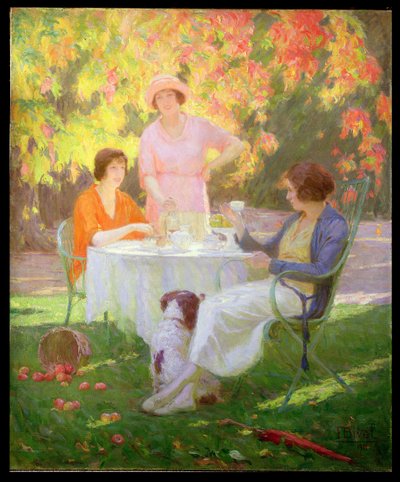 Thé dans le jardin - Ferdinand Achille Lucien Bivel