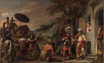 Élisée refuse les cadeaux de Naaman - Ferdinand Bol