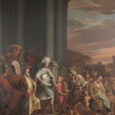 Le roi Cyrus remettant le trésor pillé du Temple de Jérusalem - Ferdinand Bol