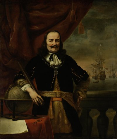 Michiel de Ruyter en tant que lieutenant-amiral - Ferdinand Bol