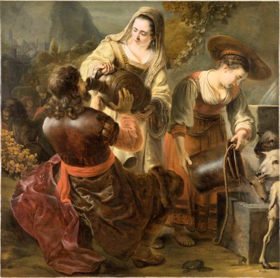 Rebecca et Éliézer au puits, vers 1645 - Ferdinand Bol