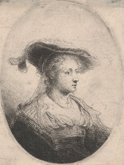 Femme dans un ovale - Ferdinand Bol