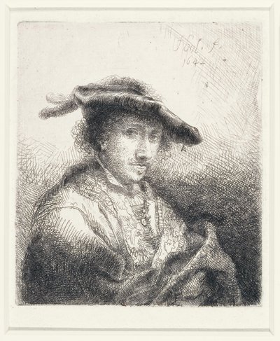 Jeune Homme portant un Chapeau à Plumes, 1642 - Ferdinand Bol