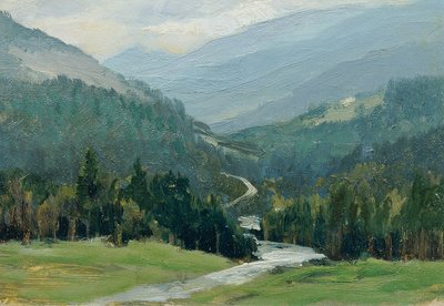 Monts Métallifères (de la collection "16 vues de paysages tchèques 