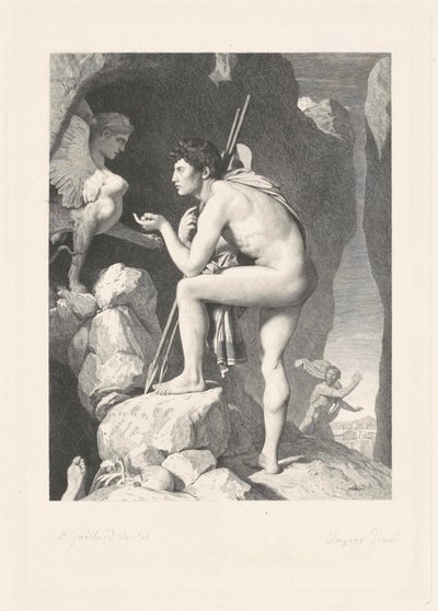 Oedipe - Ferdinand Gaillard, after Jean Auguste Dominique Ingres