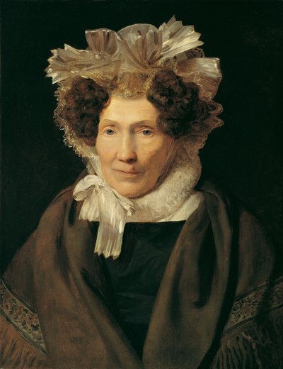 Vieille femme avec coiffe blanche - Ferdinand Georg Waldmuller