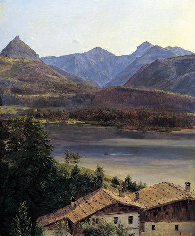 Le lac Wolfgang - Ferdinand Georg Waldmuller