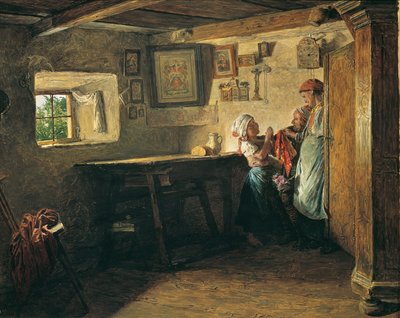 Le vieux coffre - Ferdinand Georg Waldmuller