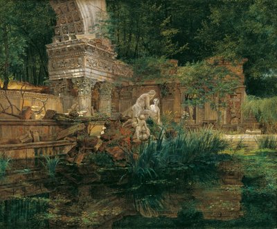 La ruine romaine à Schönbrunn - Ferdinand Georg Waldmuller