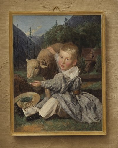 Portrait de Gustav von Arthaber enfant - Ferdinand Georg Waldmuller