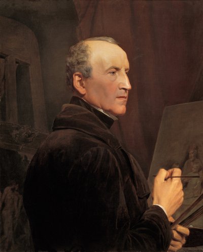 Autoportrait devant le chevalet - Ferdinand Georg Waldmuller