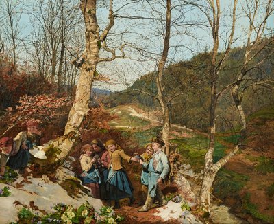 Préprintemps dans la forêt viennoise - Ferdinand Georg Waldmuller