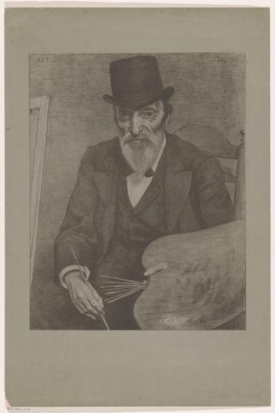 Portrait de Hendrik Valkenburg (série: Contemporains célèbres) - Ferdinand Hart Nibbrig (signed by artist)