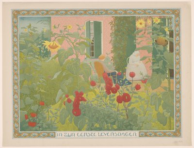 Deux femmes avec bébé - Ferdinand Hart Nibbrig (signed by artist)