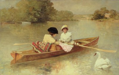 En bateau sur la Seine, 1875-76 - Ferdinand Heilbuth