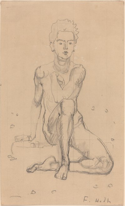Hector posant nu - Ferdinand Hodler