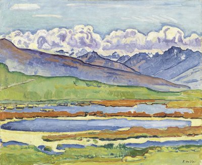 Paysage à Montana - Ferdinand Hodler